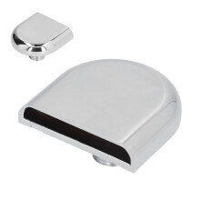 G1/2 Male Thread Waterfall Faucet Outlet for SPA Bathtub, 6.5x6.3cm Silver