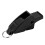 Professional Referee Black Whistle with Lanyard Crisp Sound Durable 14