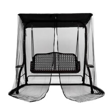 Outdoor Mosquito Net for 23 Seater Swing Chair with Waterproof Roof and Zippered Door