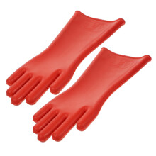 Voltage Insulating Gloves 1 Pair Rubber Gloves For Electrical Tasks Comfortable And Flexible Indoor Outdoor Safety