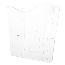 Acrylic Wall Mount Paper Holder For Documents And Magazines, Wall Office Organizer, Display Stand For Home And Bathroom