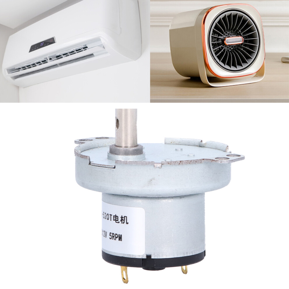 12V Synchronous Gear Motor 5Rpm Dc Durable For Robotics And Diy Applications 8401377111511