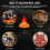 (Orange) 3D Fake Flame Lamp,110V Electric Campfire Artificial Flickering Flame Table Lamp 4