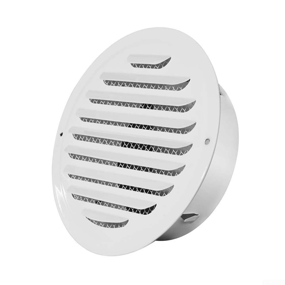 Wall Steel Round Ventilation Exterior Duct Vent 70200Mm Fine Mesh Grille Rustresistant 9187378531747
