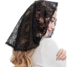 Bridal Veil Bachelorette Party Decorations Bride To Be Gift Bridal Shower Wedding White Single Layer Lace  Black