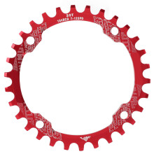 Úzke a široké prevodníky pre MTB cestné bicykle, jeden prevodník 104BCD okrúhly oválny dizajn s presným rozložením zubov, CNC obrábanie,
