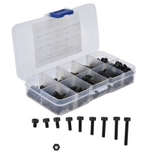 300Pcs M3 Alloy Steel Hex Socket Screws 4-20mm Grade 12.9 High Strength