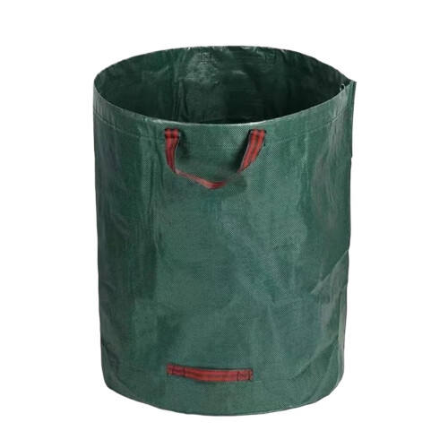 Trash Storage Container Waterproof Woven Bag Foldable 200L Garden Waste Bin Reusable