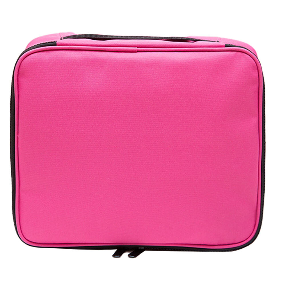 Red Rose Travel Organizer, Professional Makeup Bag With Multifunctional Organizer And Portable Size, Adjustable Dividers For Customizable Storage,