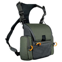 Binocular Harness Breathable Adjustable Hunting Chest Pack Waterproof Multi Pocket Design For Men And Women Army Green