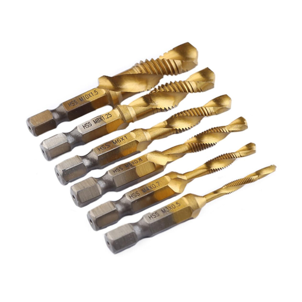 Speed Steel Wood Drilling Bits 6Piece Carbide Drill Bits Set Hexagonal Shank Wood Hole Opener 9347817747751