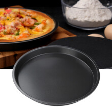 12 Inch Pizza Pan 2 Pack Non Stick Carbon Steel Deep Baking Trays Heavy Duty