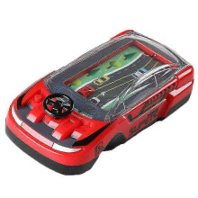 (Red) Kids Racing Car Game - Handheld Simulation Driving Toy for Ages 4-7 (15cm, 6 Colors) with Batteries Included