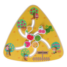Holzlabyrinth-Spielpuzzle für Kinder, 23,2 cm, Frühförderung