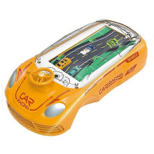 (Orange) Kids Racing Car Game - Handheld Simulation Driving Toy for Ages 4-7 (15cm, 6 Colors) with Batteries Included