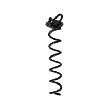 (M, Black) Practical Trampolines Stakes Anchors Multirope Fixing Ground Nails Twist Stakes for Tents, Pet Tie Outs Silver S