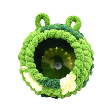 (I) Birds Bed Parrots Plush Nest Hanging Tree House for Small Birds Hamster Portable Bird Screw Fixed Nest Bed Bird Toy