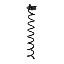(L, Black) Practical Trampolines Stakes Anchors Multirope Fixing Ground Nails Twist Stakes for Tents, Pet Tie Outs Silver S