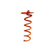 (S, orange color) Practical Trampolines Stakes Anchors Multirope Fixing Ground Nails Twist Stakes for Tents, Pet Tie Outs Silver S