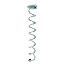 (L, Silver) Practical Trampolines Stakes Anchors Multirope Fixing Ground Nails Twist Stakes for Tents, Pet Tie Outs Silver S