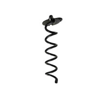 (S, Black) Practical Trampolines Stakes Anchors Multirope Fixing Ground Nails Twist Stakes for Tents, Pet Tie Outs Silver S