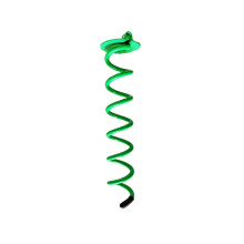 (M, Green) Practical Trampolines Stakes Anchors Multirope Fixing Ground Nails Twist Stakes for Tents, Pet Tie Outs Silver S
