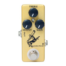 (Gold) Overdrive Guitar Effect Pedal Full Metal Shell Boost Guitar Effect Pedal for Electric Guitar Accessories True Bypass  Silver