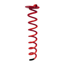 (L, Red) Practical Trampolines Stakes Anchors Multirope Fixing Ground Nails Twist Stakes for Tents, Pet Tie Outs Silver S