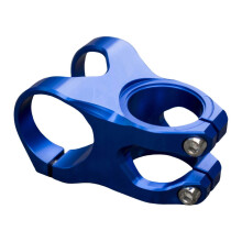 (Blue) Heavy Duty Short Stem Aluminum Alloy Mountain Bike Stem Mountain Bike Handlebars Short Stem Easy to Install titanium color