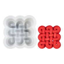 (Chinese knot 2) Chinese Knot Silicone Molds Nonstick Mousses Cake Molds Cake Decorating Tool for Truffles Cheesecakes Easy to Clean