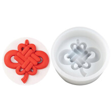(Chinese Knot 3) Chinese Knot Silicone Molds Nonstick Mousses Cake Molds Cake Decorating Tool for Truffles Cheesecakes Easy to Clean