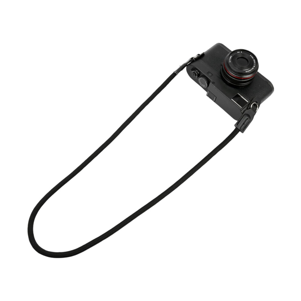 Flexible Cotton Camera Shoulder Strap For Outdoor Photography Thin Modifiable Neck Strap Ventilated Black 9187378532225