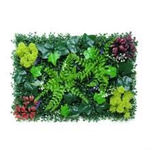 Artificial Green Grass Wall Panel 40x60cm, Square Plastic Lawn For Home Living Room, Hotel Cafe, Indoor Outdoor Decor
