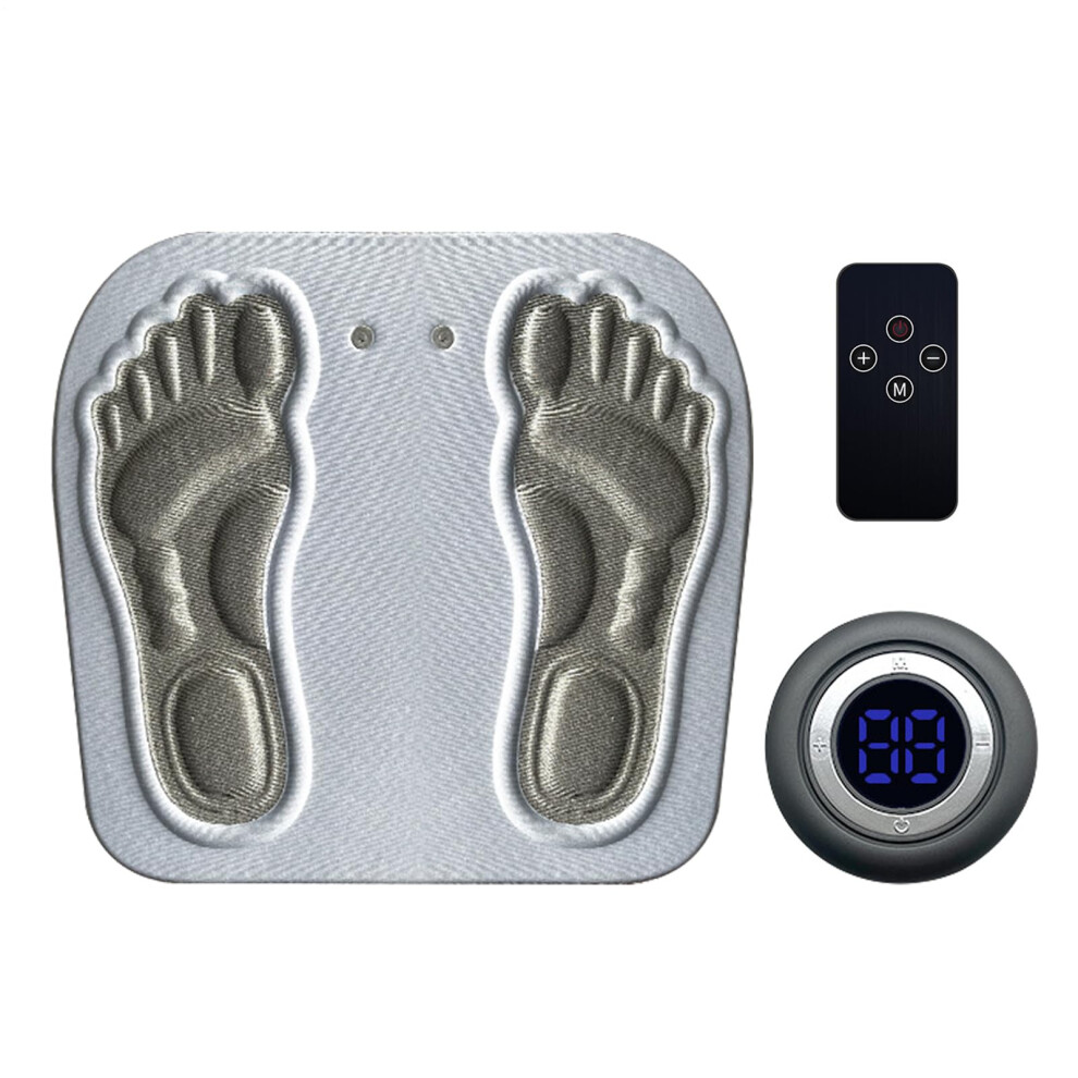 EMS Foot Massager with 8 Modes and 19 Intensity Levels for Deep Tissue Relief and Circulation