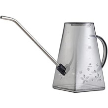 Watering Can 1.4L Long Spout for Indoor Plants and Succulents, Small Plastic Grey