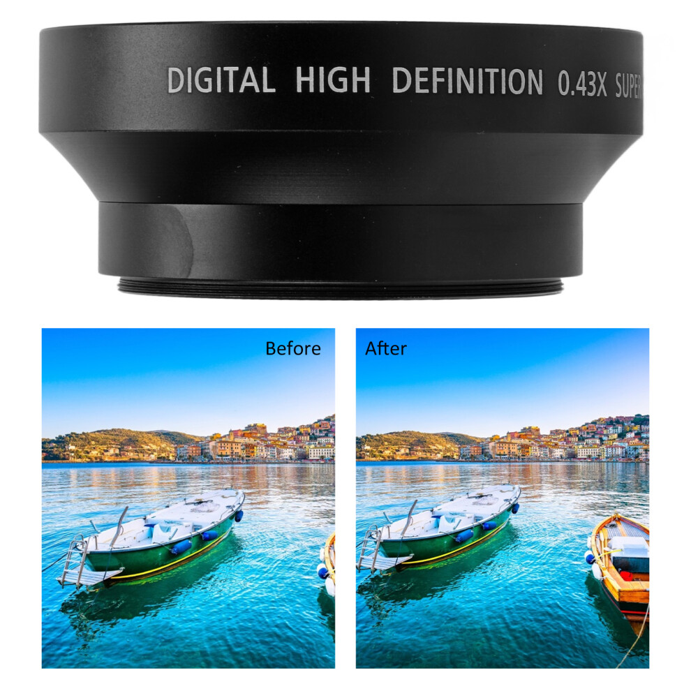 0.43X Metal Wide Angle Macro Conversion Lens For 62Mm Filter 9381377116664