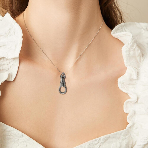 Swivel Snap Hook Stainless Steel Eagle Buckle 360 Rotation Necklace Pendant Clip Silver 2