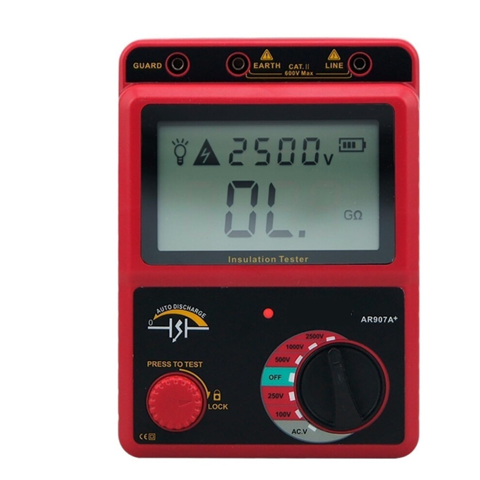 Insulation Resistance Tester Digital Megohmmeter Ac/Dc Voltage Tester Ohm Meter 9199774153454