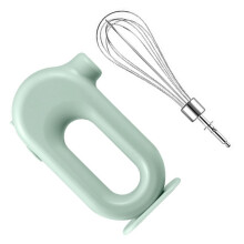Electric Hand Mixer with MultiSpeed Control and Stainless Steel Whisk for Baking and Frothing
