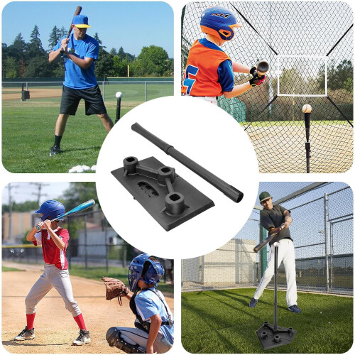 Baseball Training Tee Rubber , 5 Adjustable Positions, TeeBall Accessories For Adults And Teens 2