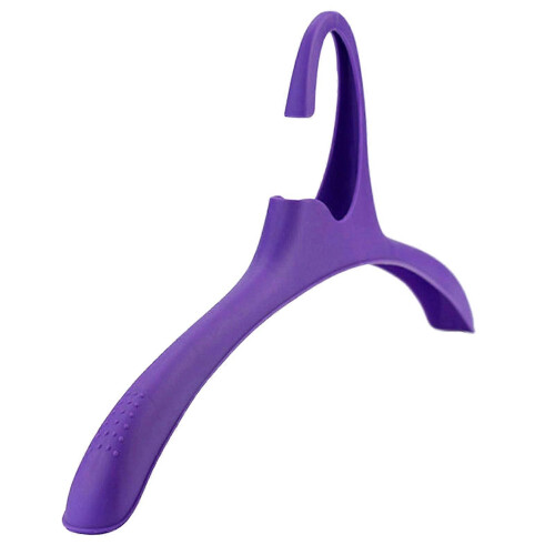 (Purple) Wide Shoulder Suit Hangers High Quality Stackable Smooth Finish Plastic Hangers for Sweaters Coat