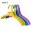 (Color Mixing) Wide Shoulder Suit Hangers High Quality Stackable Smooth Finish Plastic Hangers for Sweaters Coat 3