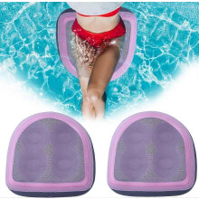 (Pink) Inflatable Hot Tub Seat with Suction Cups - 2pc Ergonomic PVC Booster Cushion for Back Support & Comfort