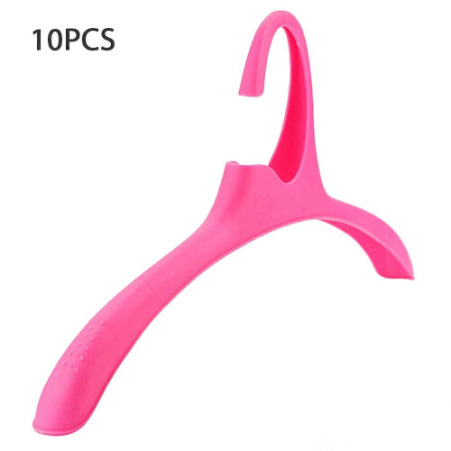 (Plum Red) Wide Shoulder Suit Hangers High Quality Stackable Smooth Finish Plastic Hangers for Sweaters Coat 1