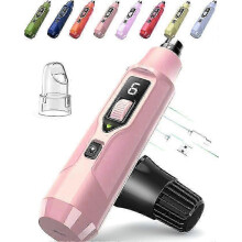 (Pink) 7-Speed Pet Nail Grinder with Light Heavy Duty, Whisper Quiet Nail Trimmer for Dogs, Cats & Small Animals Single-Handed Operation