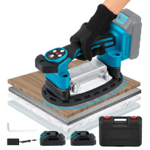 Tile Vibration Tool 220mm Suction Cup 441lbs/200kg Adsorption Handheld Tile Leveling Machine 20000r/Min 9 Speeds Blue
