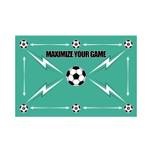 Football Training Mat NonSlip Indoor Soccer Practice Mat 80x120cm for Adults and Kids Model 4
