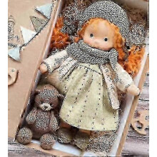 (Style 18)Waldorf Doll, Knitted Doll Plush Doll, Waldorf Doll, Girls