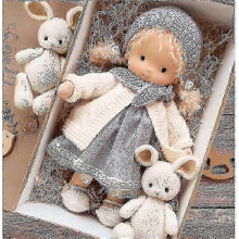 (Style 11)Waldorf Doll, Knitted Doll Plush Doll, Waldorf Doll, Girls