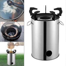 (19x33cm) Camping Oven Wind Protection Stainless Steel for The Outdoor Activities of Yard